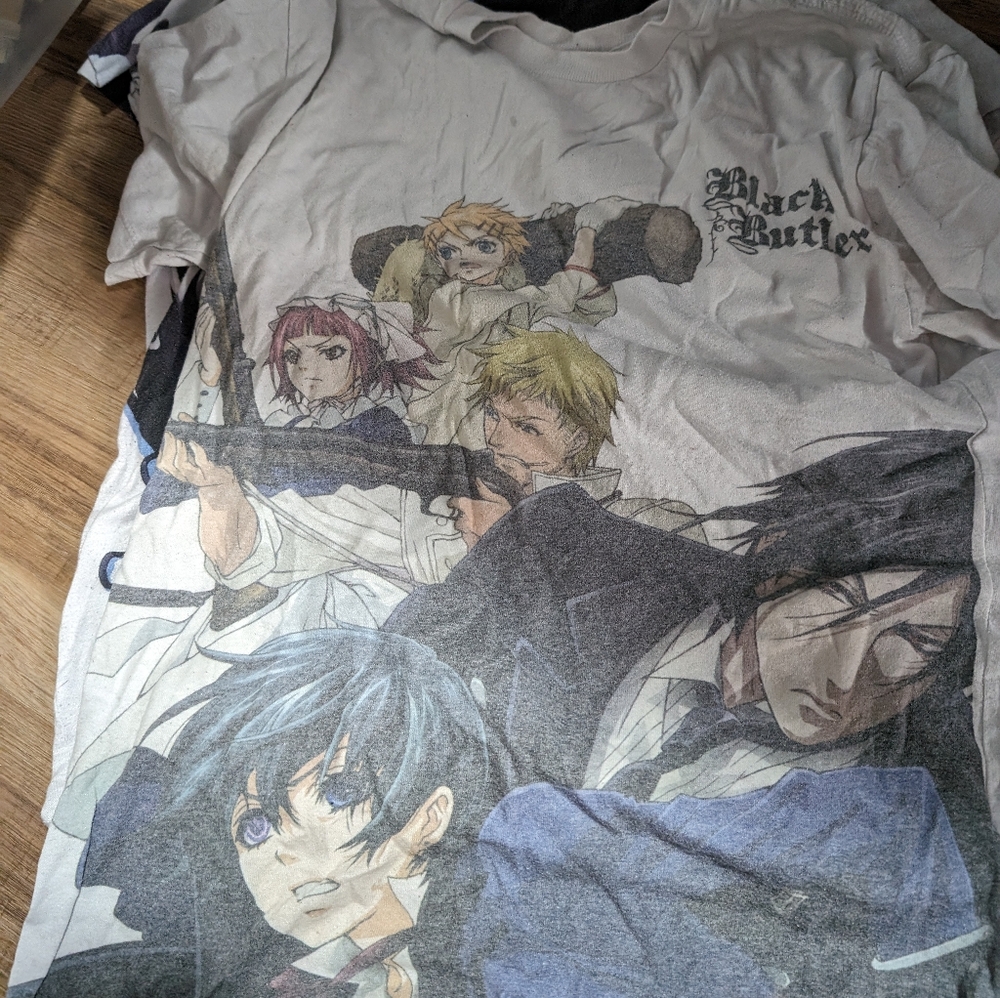 White black butler shirt